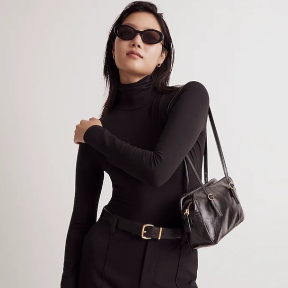 Madewell Tops - Madewell Turtleneck Bodysuit True Black